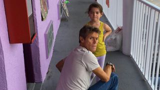 Willem Dafoe and Brooklynn Prince in The Florida Project