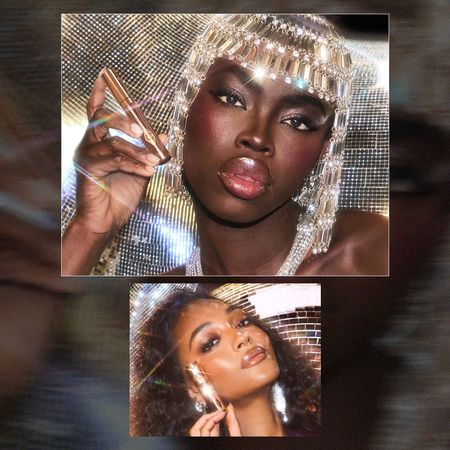 Models wearing Charlotte Tilbury holiday makeup