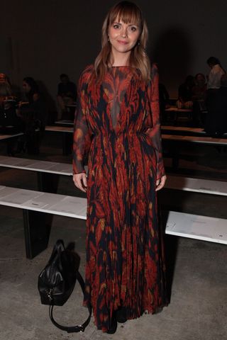 Christina Ricci At Fashion Week