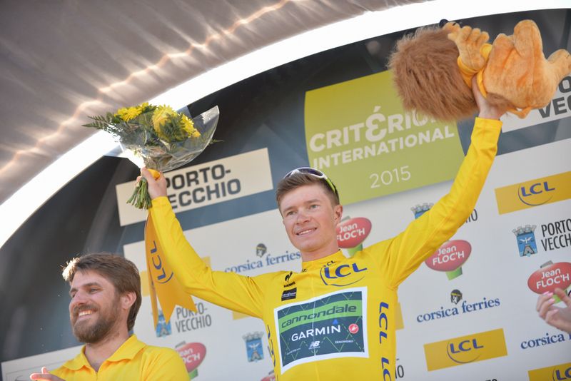 Ben King (Cannondale-Garmin) holds onto yellow