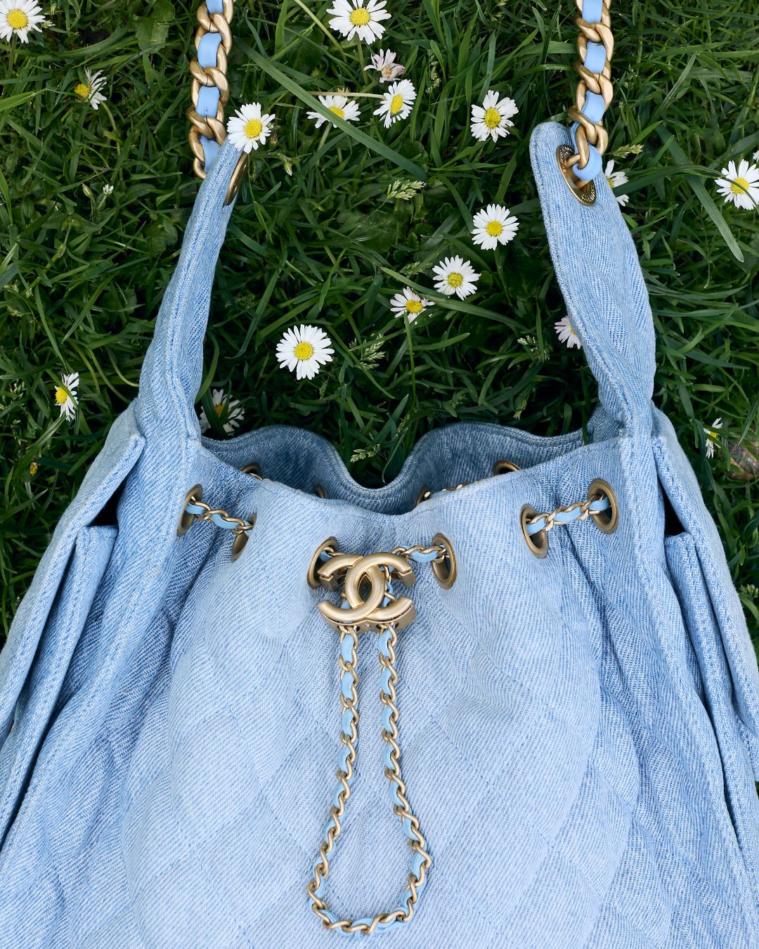 the one: chanel 25 denim handbag