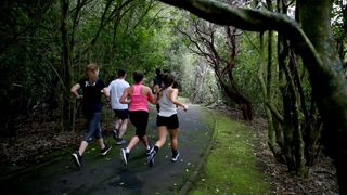 parkrun Western Springs Park on July 04, 2020 in Auckland, New Zealand