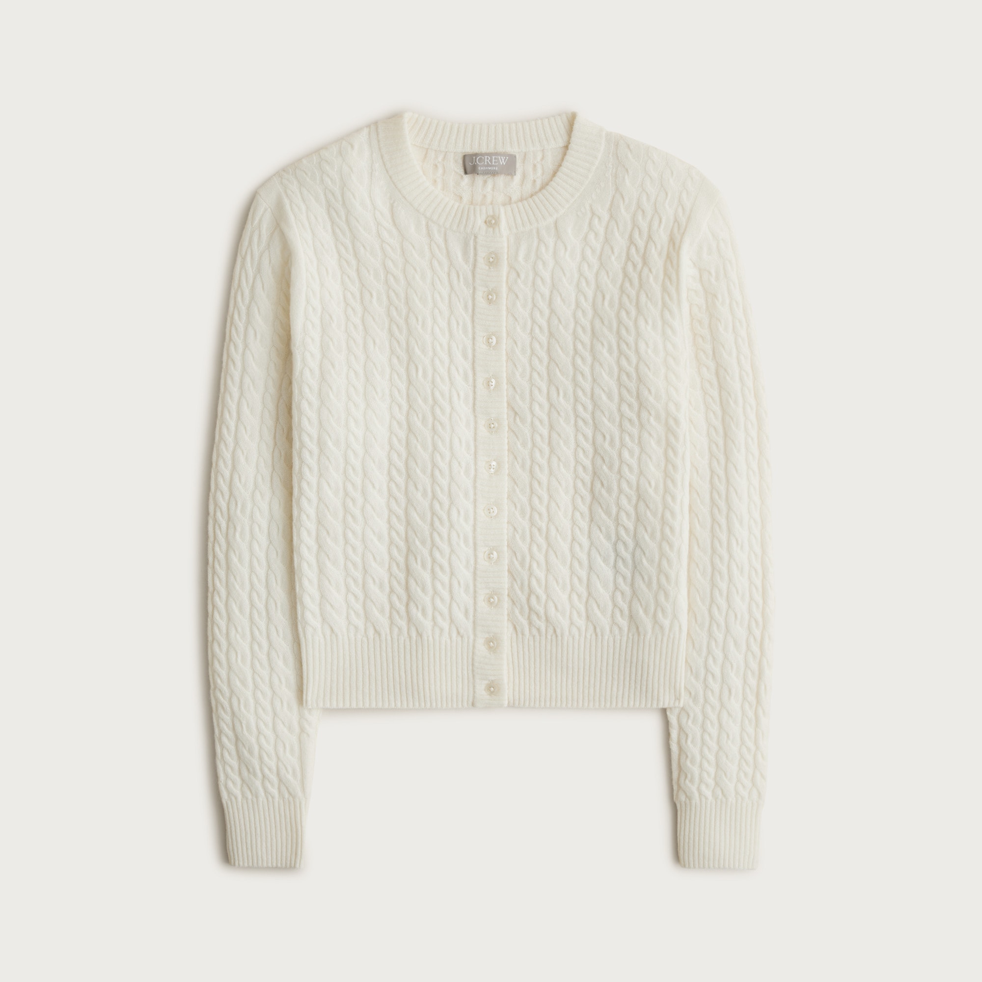 Perfect Cashmere Cable-Knit Cardigan