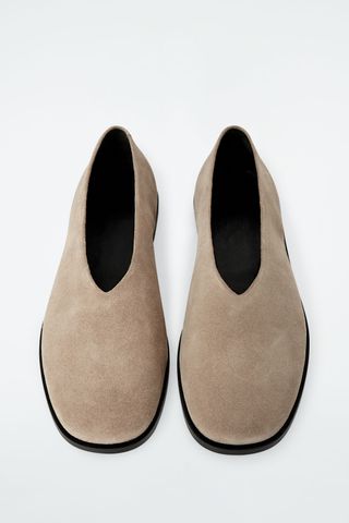 Suede Ballet Flats