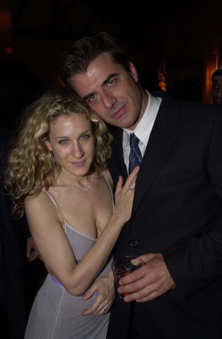 Sarah Jessica Parker & Chris Noth during Season Premiere Party for "Sex and the City" in Los Angeles, California, United States.