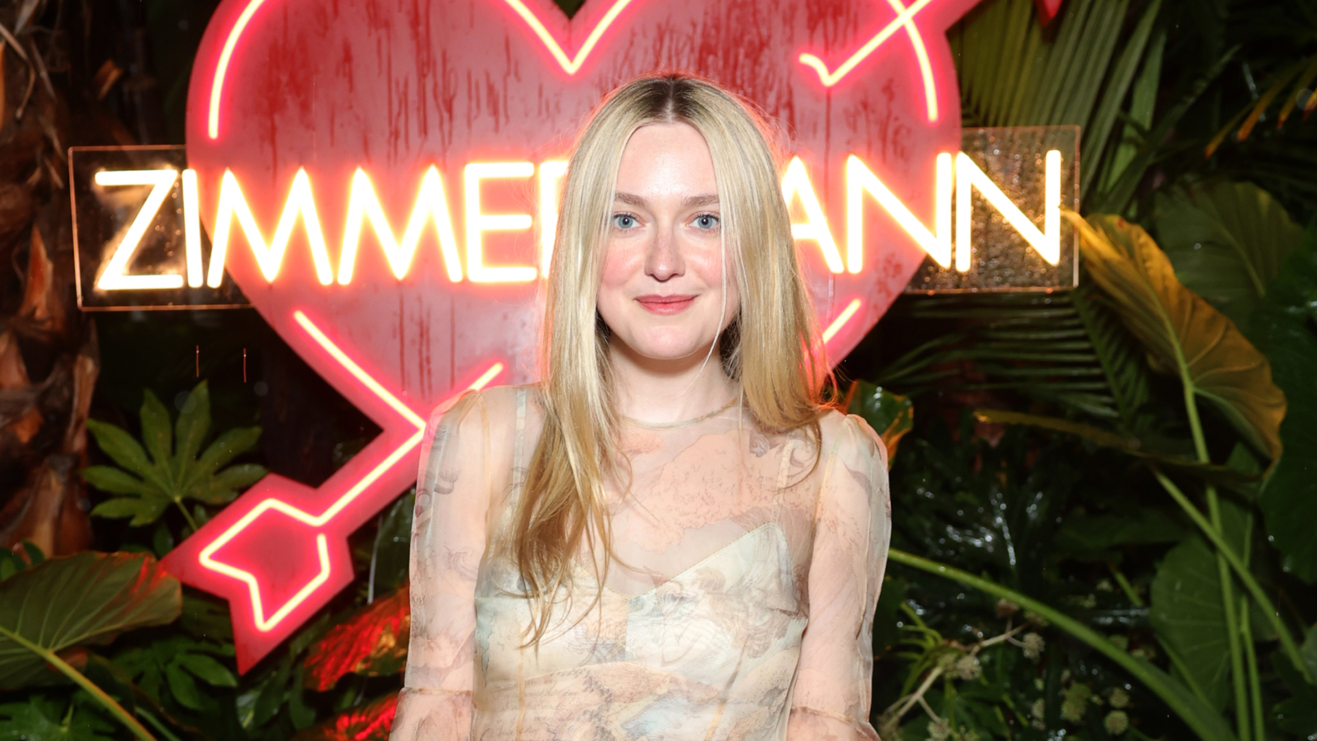 Dakota Fanning attends a party to celebrate ZIMMERMANN&#039;s Cruise 26 RTW Collection at Chateau Marmont on November 14, 2025