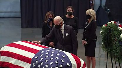 Joe Biden pays his final respects to John Lewis