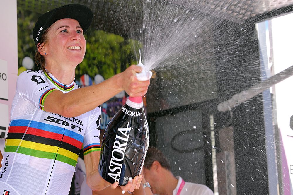 Annemiek van Vleuten (Mitchelton-Scott) wins the stage 6 time trial at the Giro Rosa and extends her overall lead