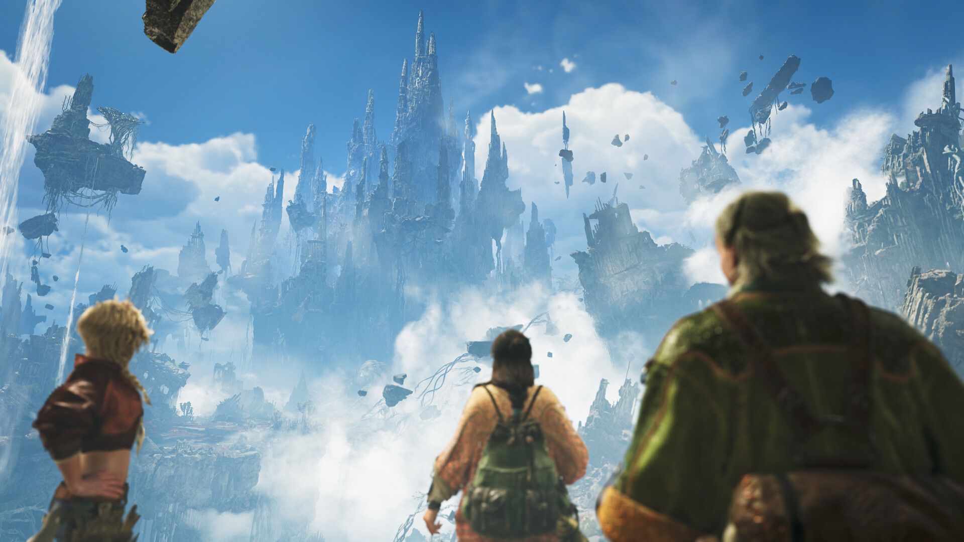  Ascendance showing a mountainous landscape and floating rocks