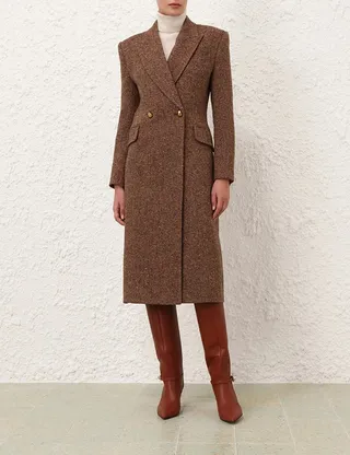 Hush + Marlowe Relaxed Raglan Wool Blend Coat