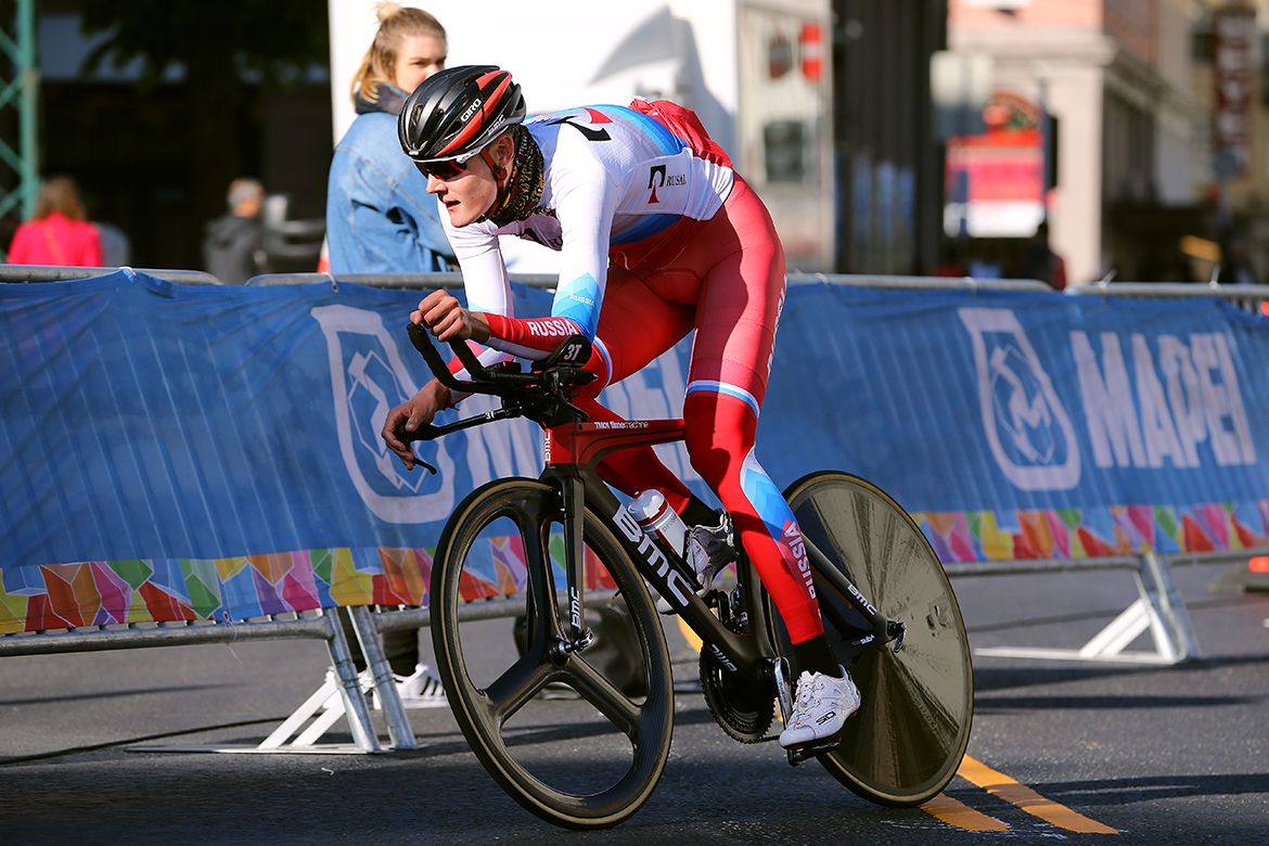 Pavel Sivakov during his Worlds TTT recon ride
