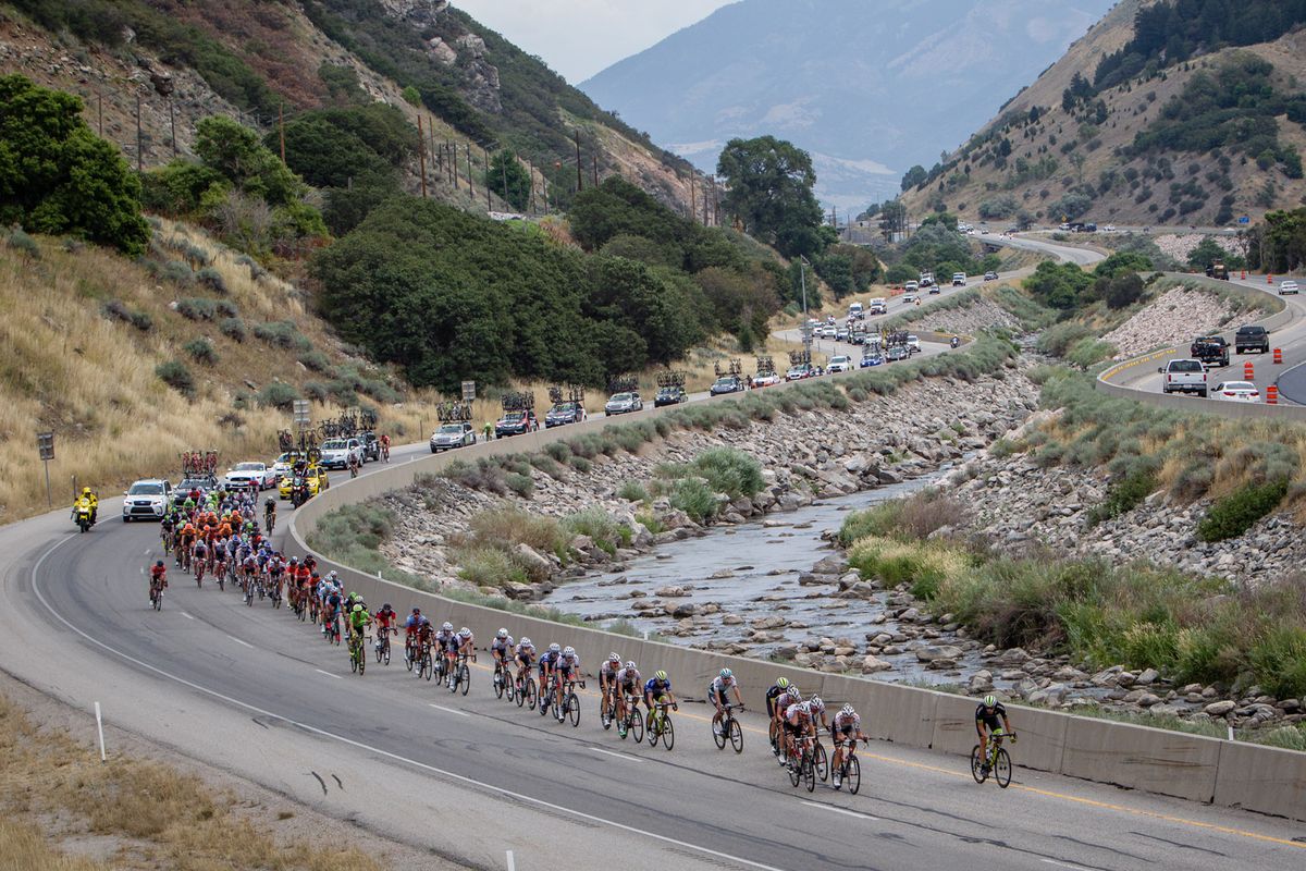 Todays stage ran down several scenic highways.