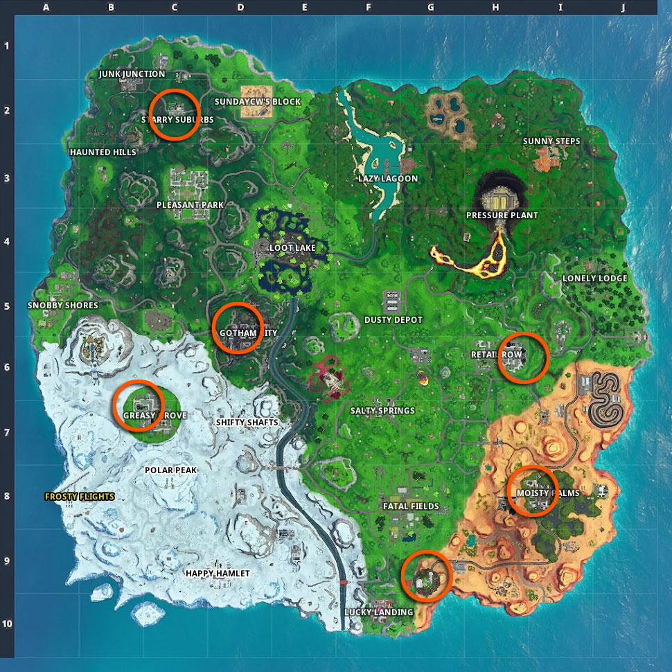 Fortnite visitor recordings: All six locations for the Overtime ...