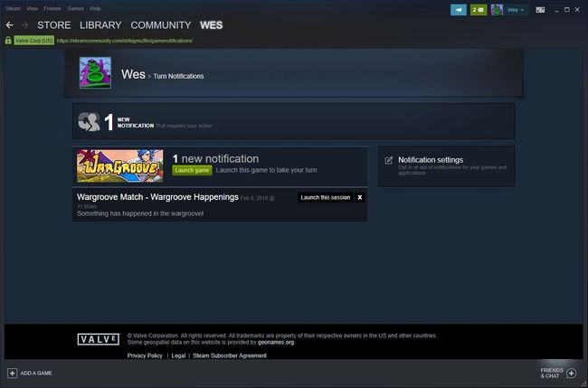 Launch the game right from the notification!