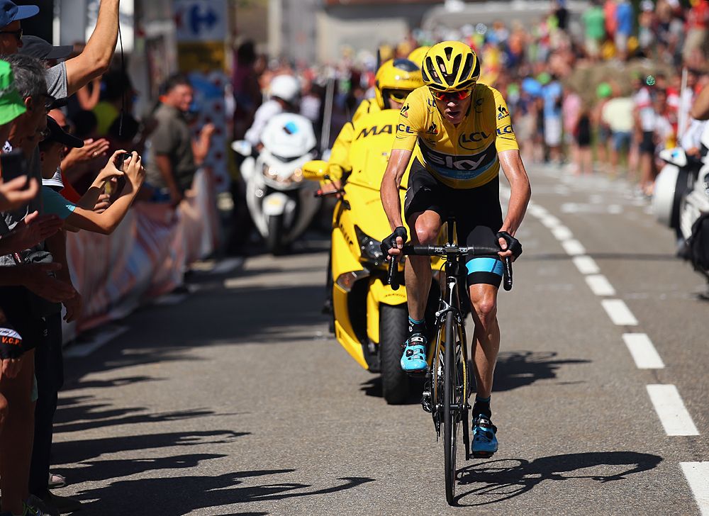 Chris Froome (Team Sky) wins stage 10 at the Tour de France