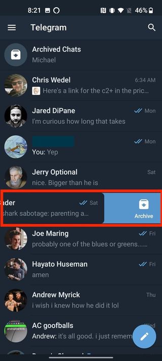 How To Archive Conversations Telegram 2
