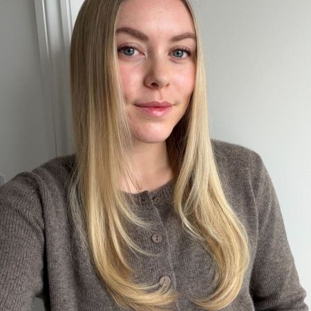 Florrie's hair after styling with a thermal brush