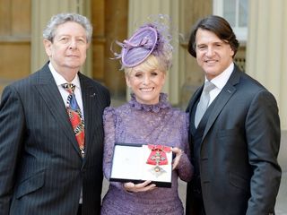 Television star Barbara Windsor with husband Scott Mitchell (rigth) and agent Barry Burnett (John Stillwell/PA Wire/Press Association Images)
