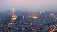 An aerial view of Paris