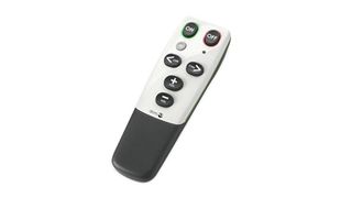 Doro Handle Easy remote, black and white with simple seven-button interface