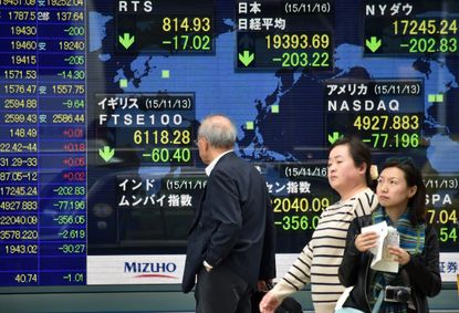 A bad day at the Tokyo Stock Exchanage