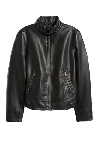 Women's Faux Leather Racer Jacket