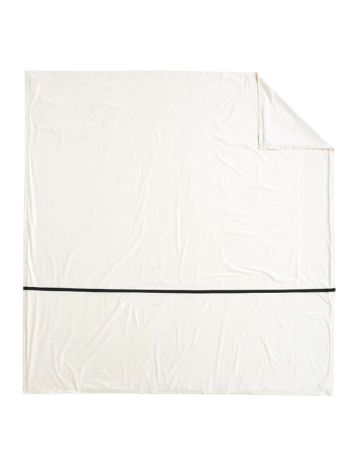 Organic Cotton Percale Tuxedo Stripe Duvet Cover