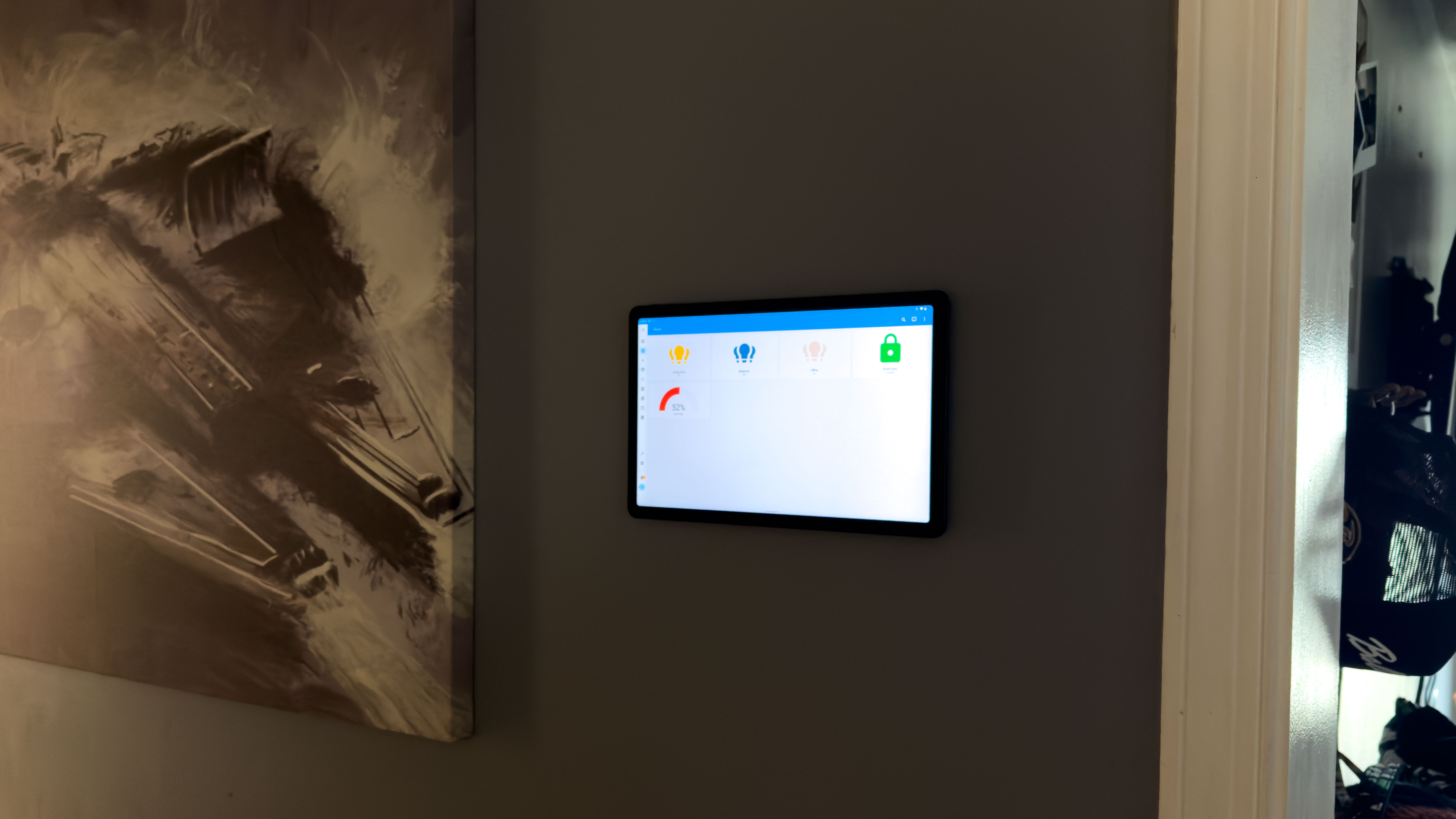 Home Assistant Dashboard on Lenovo Tab M10 Plus