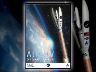In this artist's conception, an Atlas V rocket jettisons its payload fairing to release the second X-37B space plane during the Air Force's Orbital Test Vehicle 2 mission in March 2011.