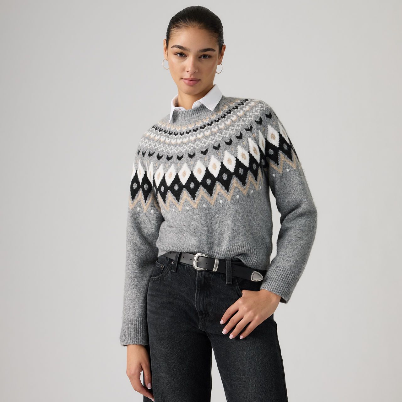 Lou Fairisle Crew