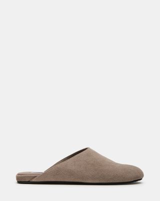 Glimmer Taupe Suede Slip-On Flat | Women's Flats – Steve Madden