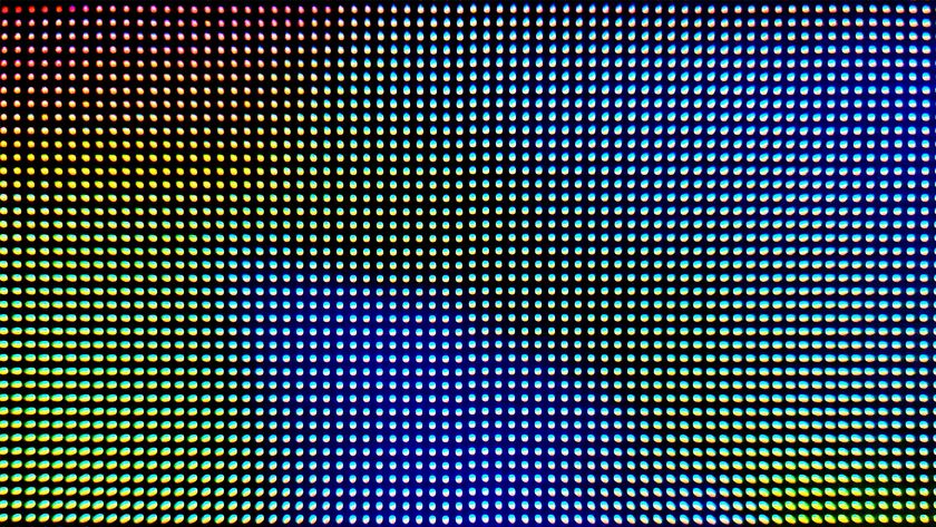 Micro pixels in extreme close up.
