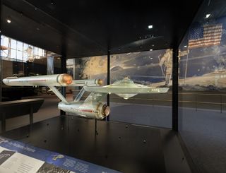 Starship Enterprise on display at the Smithsonian