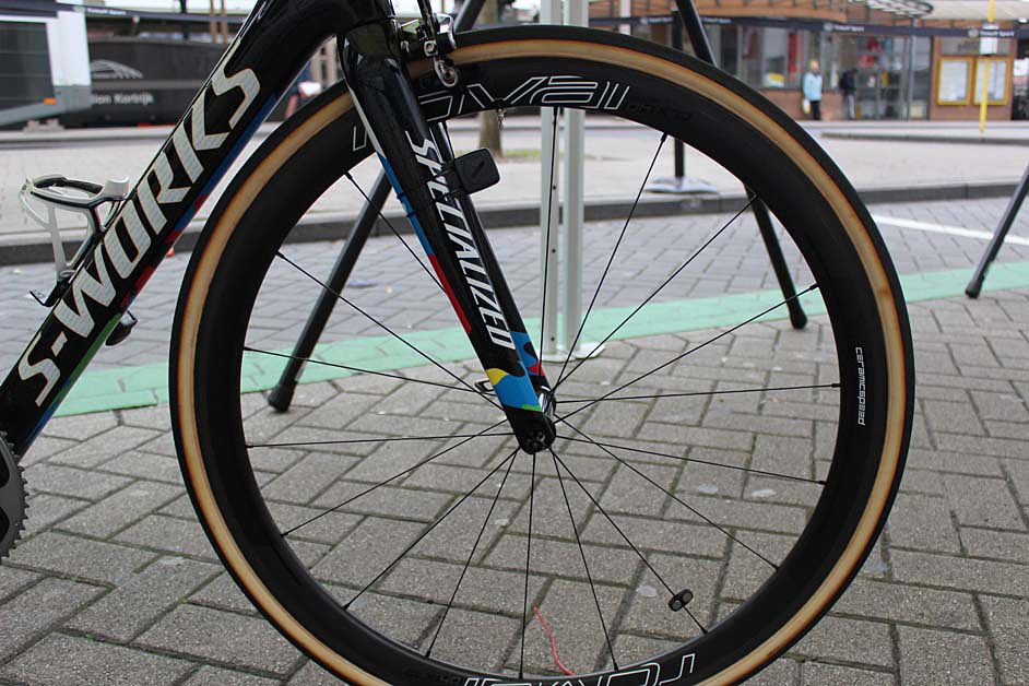 Roval wheels on World champion Peter Sagan's Specialized S-Works Tarmac
