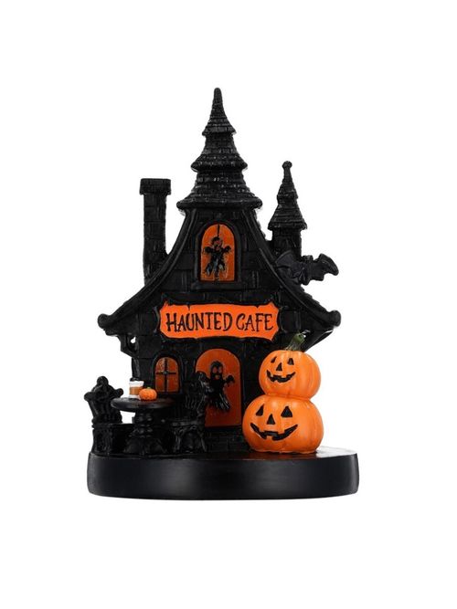 Light-Up Resin Haunted House Decoration