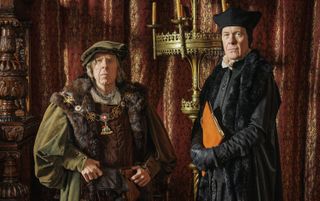 Timothy Spall as the Duke of Norfolk and Alex Jennings as Stephen Gardiner