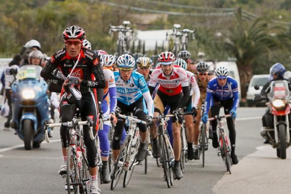 The breakaway reaches Ermanno Capelli and the feedzone.