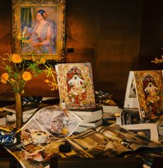 Anthology magazine with a Renoir in the background