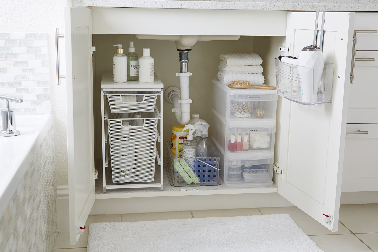 bathroom organization