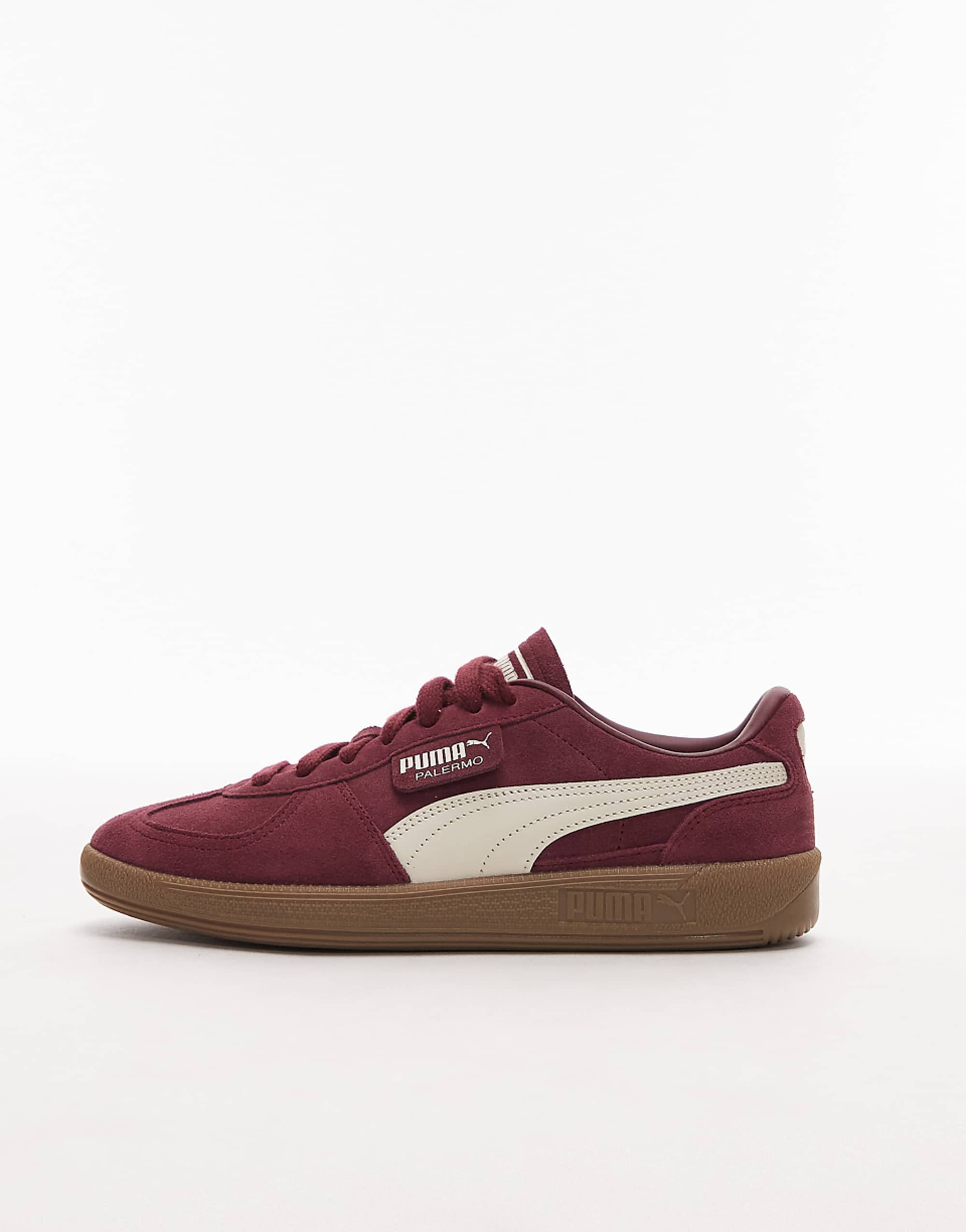 Puma Palermo Trainers in Burgundy