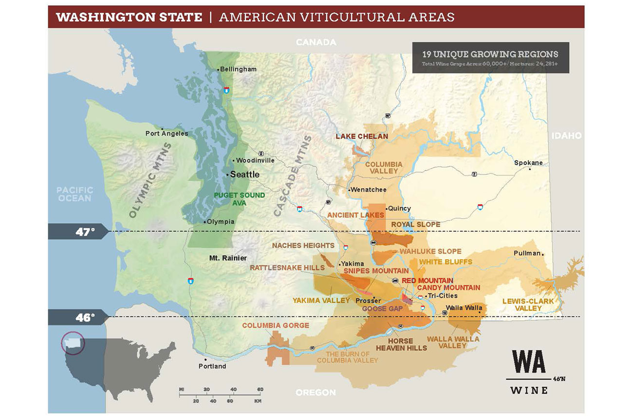 Washington State AVA map