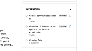 A screenshot of a sign up page for a LinkedIn Learning course on Critical Communications