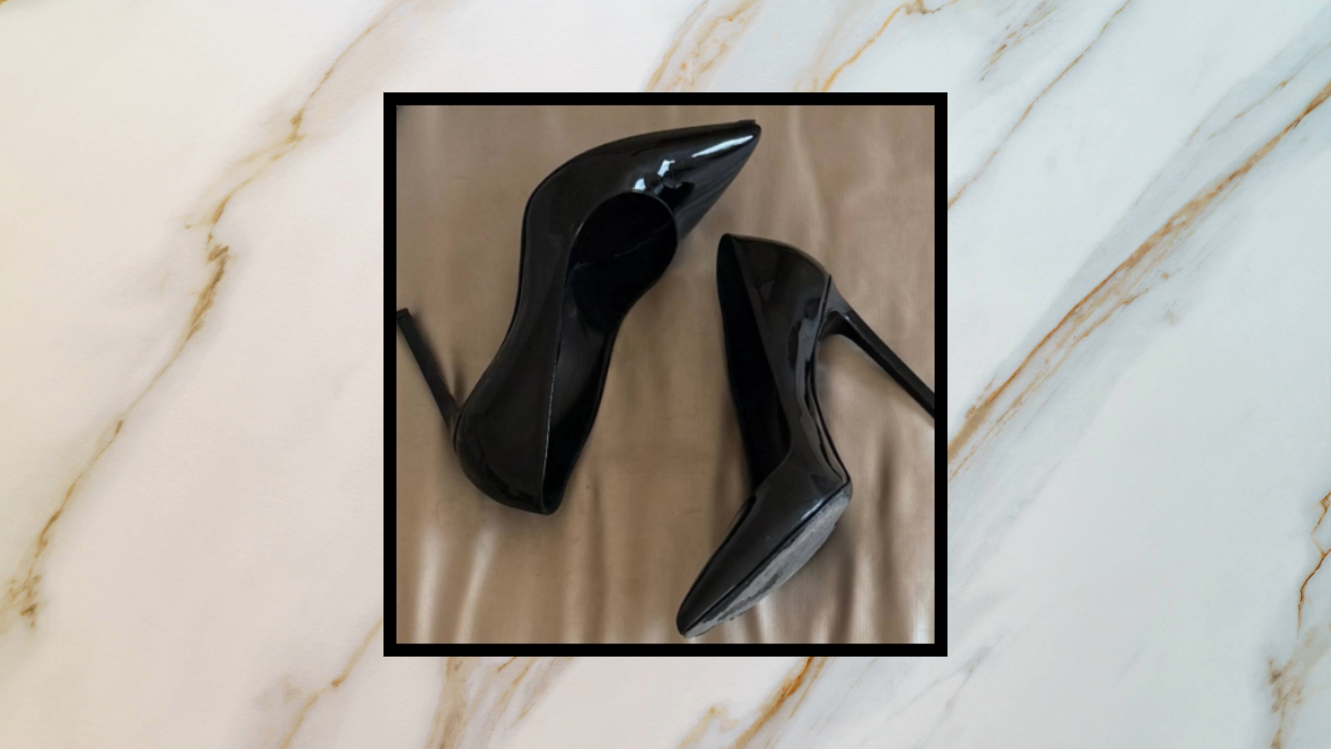 Christie Tyler shows her favorite black pump shoes