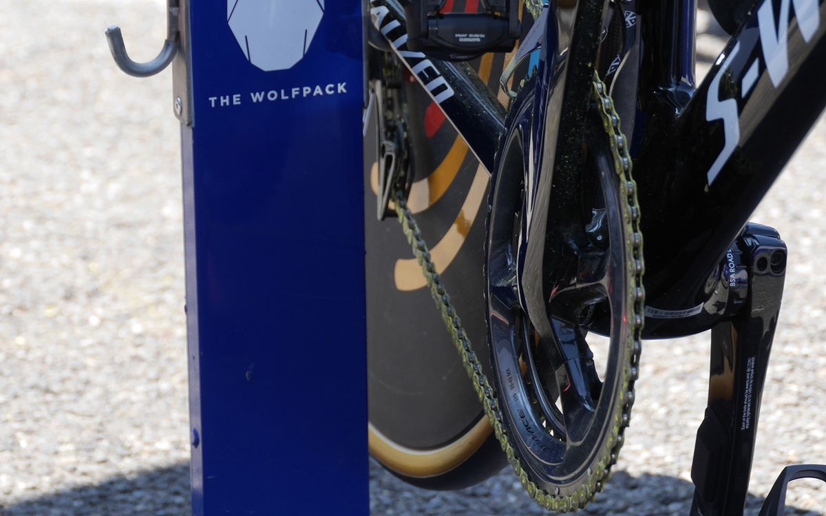 Julian Alaphilippe's treated yellow chain