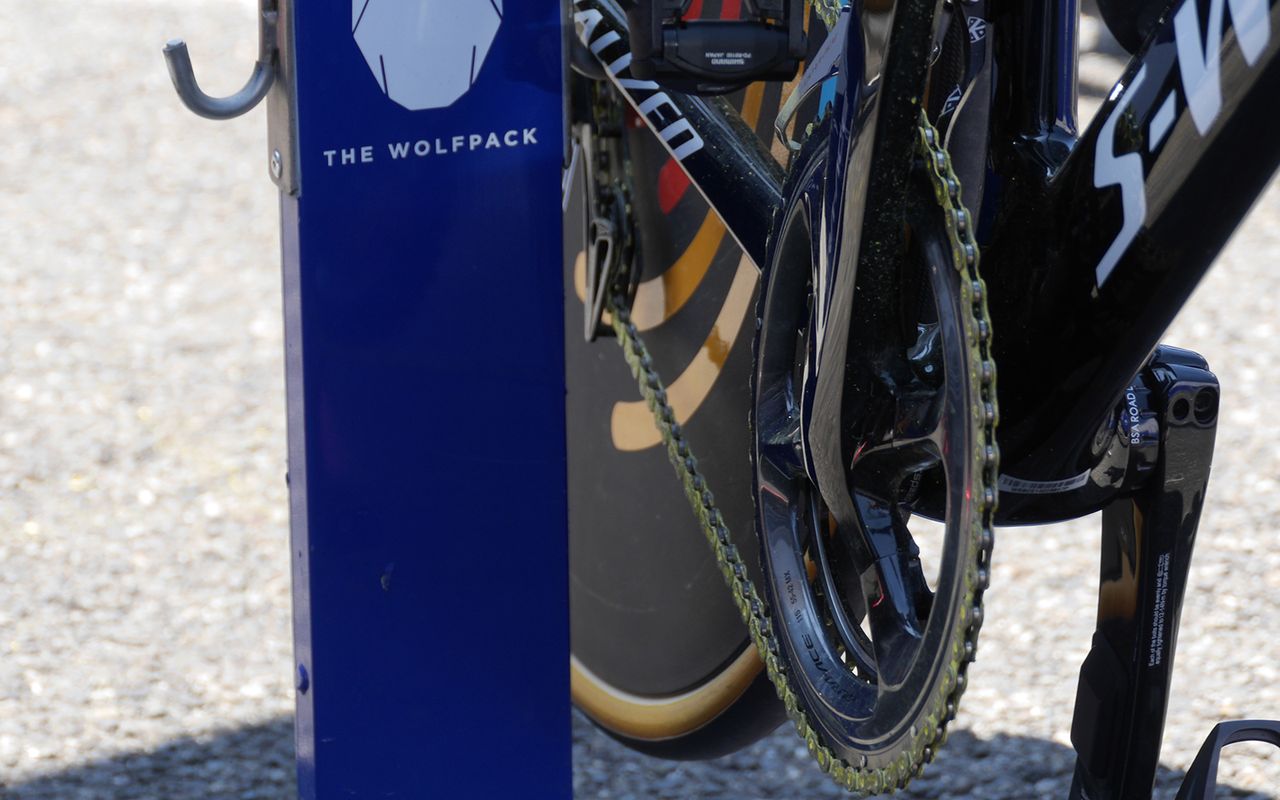Julian Alaphilippe's treated yellow chain