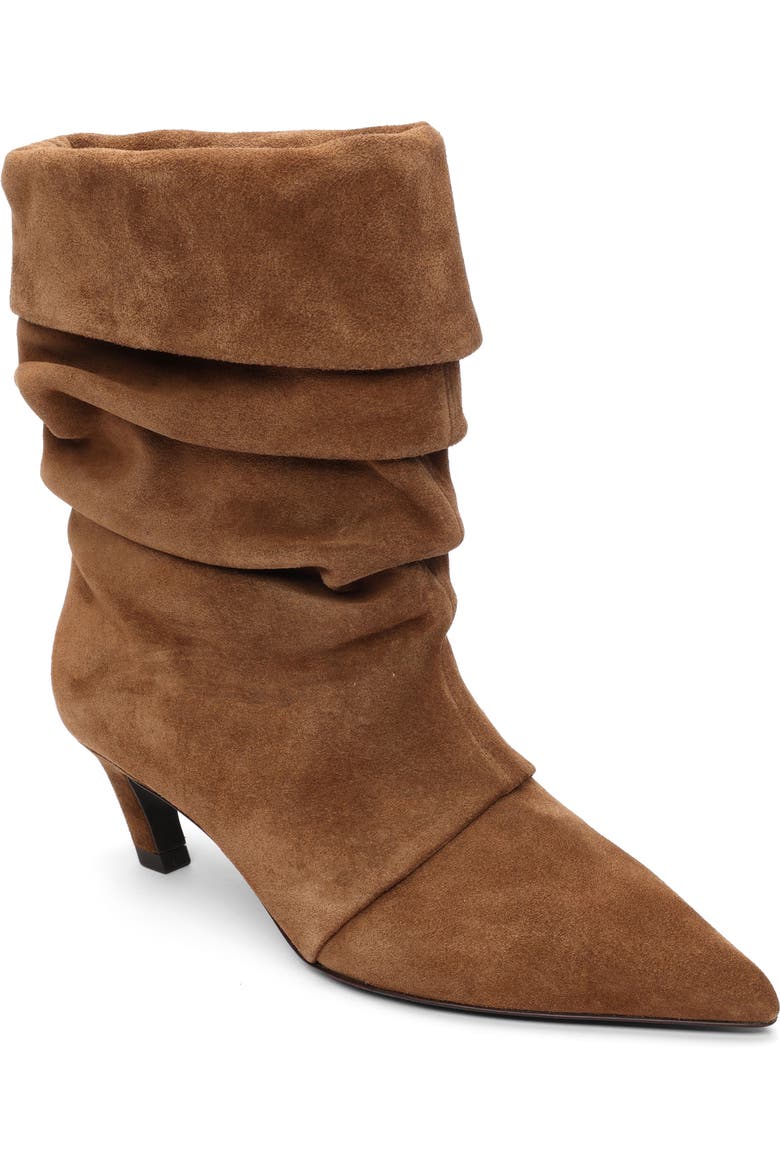 Virgee Pointed Toe Kitten Heel Bootie