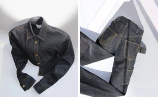 Shirt, jeans, both POA by Bottega Veneta