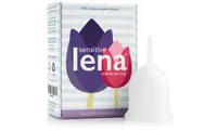 white menstrual cup with box