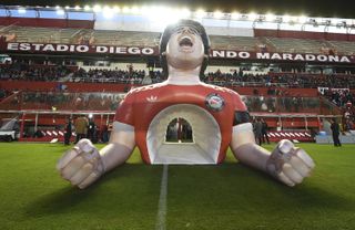 General view of Argentina's Estadio Diego Armando Maradona in May 2019.