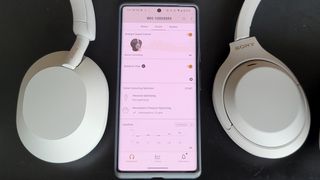 Showcasing the Sony Connect Headphones app's features